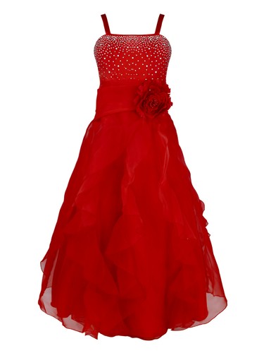 US Kids Girls Flower Princess Tutu Dress Pageant Wedding Formal Party Ball Gown - Picture 12 of 67