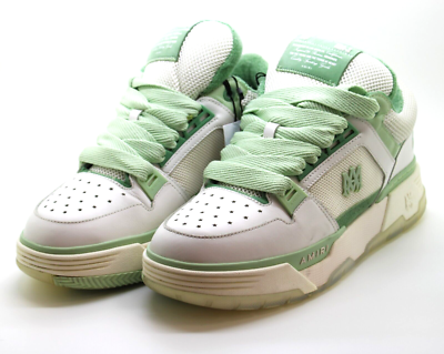 Amiri MA-1 White Mint Sneakers Pre Owned Size 11 US 44 EU w/Box | eBay