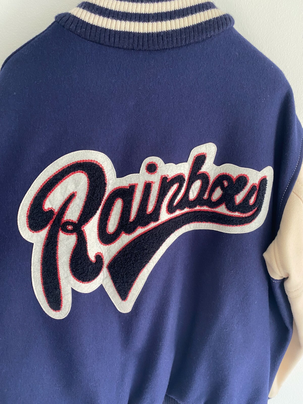Marc Jacobs Runway Collection Rainbow Varsity Bomber Jacket with Patches image 7