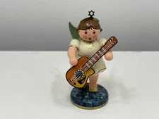 Erzgebirge collector figurine angel Hubrig 6.8 cm. Excellent Condition