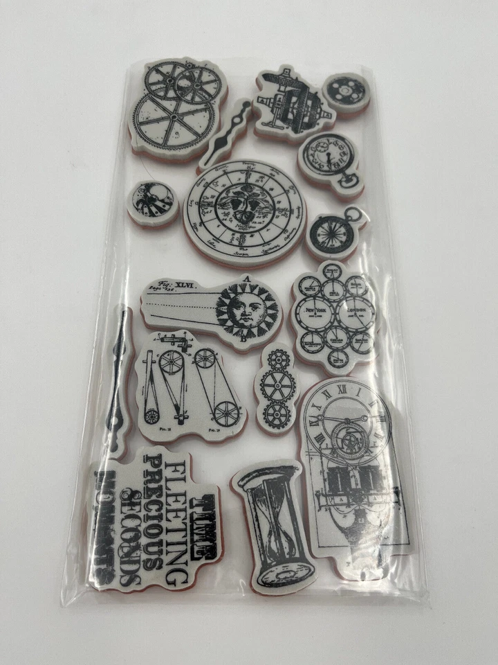 Conjunto de 2 Conjuntos de Selos Adesivos por GRAPHIC45, USADO, Curiosidades e Relógios Raros, RARO   - Imagem 2 de 4