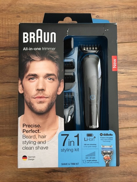 braun 7in1 beard trimmer and hair clipper kit mgk