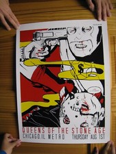 Queens of The Age Poster the Metro Chicago August 1 2013