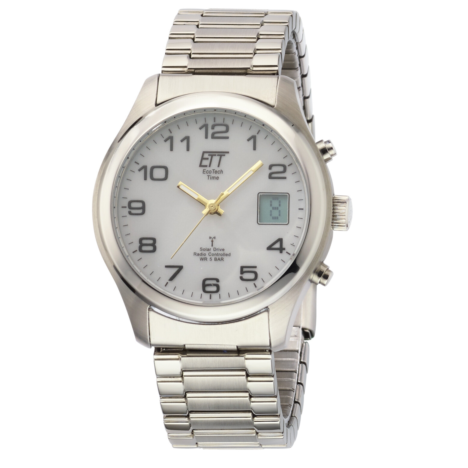 ETT Eco Tech Time Radiocontrol Solar EGS-11335-62M Reloj Pulsera Hombre Tirante