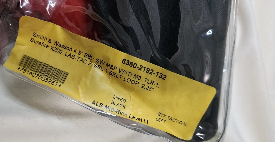 Funda Safariland 6360-2192-132 ALS/SLS Nivel III S&W M&P Mid-Ride Duty IZQUIERDA Foto 2 de 3