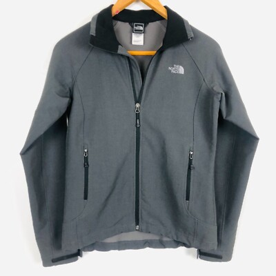 The North Face TNF Womens FlashDry Jacket Sz Small Full-Zip Gray