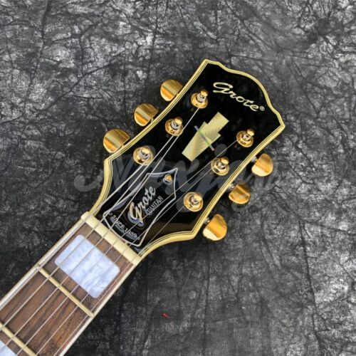 Grote Electric Guitar Purple Burst Burl Maple Top Solid Mahogany Body Guitar - Picture 5 of 11