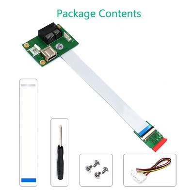NEW Mini PCI-E to PCI-E 1X Express Riser Extender Adapter Card with FPC Cable