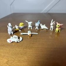 Lot of 10 Assorted Pokemon Tiny Micro 1” Mini Figures Mew Deerling Figurines