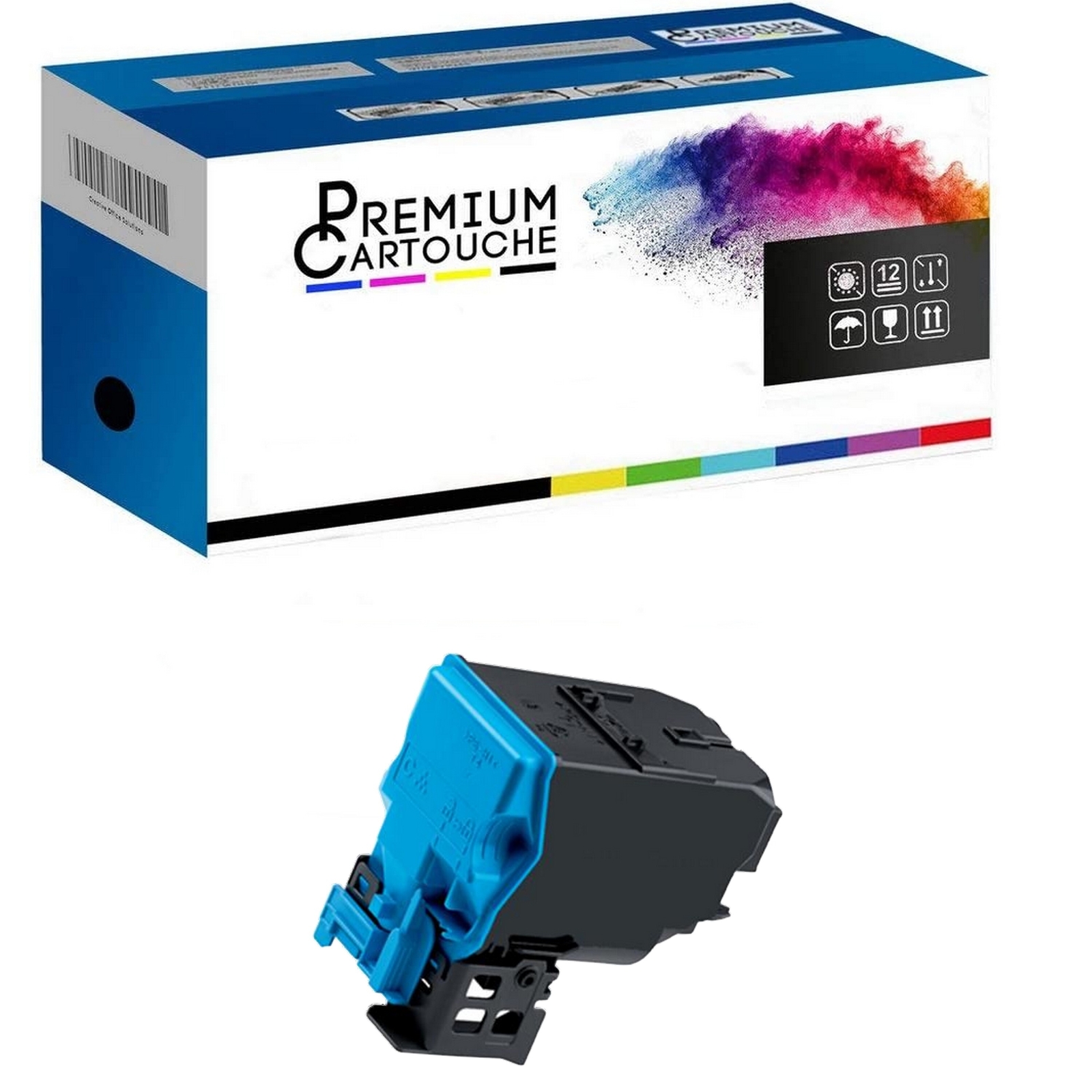 Toner TNP-27C Cyan compatible Konica Minolta pour remplacer la cartouche A0X5453
