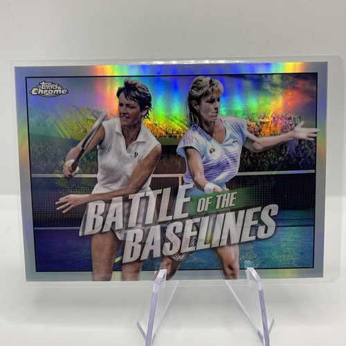 Chris Evert / Margaret Smith Court #BB-9 2021 Topps Chrome Battle of the Baselines card