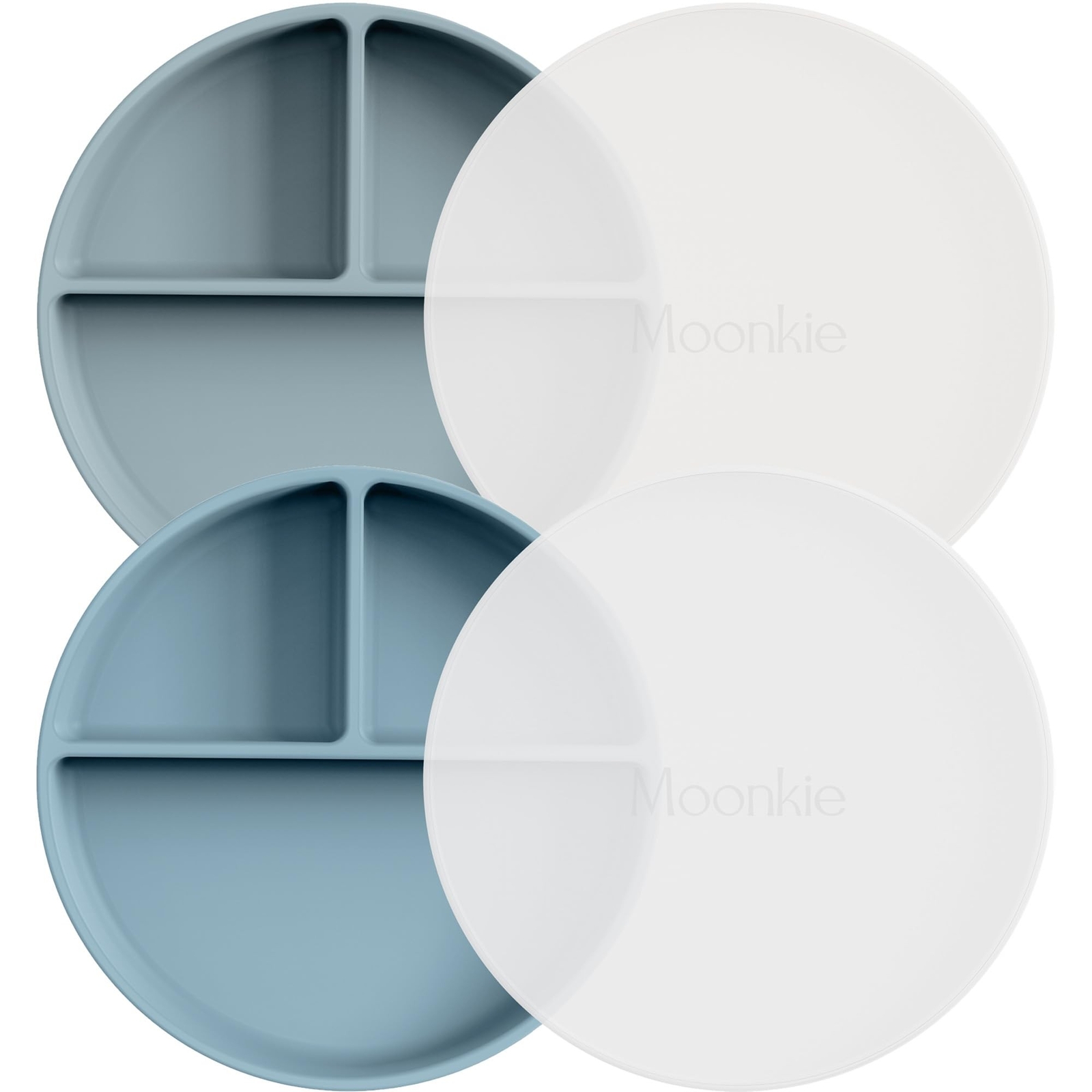Moonkie Suction Plates for Baby | 100% Silicone BPA-Free Baby Plate... Fast Ship
