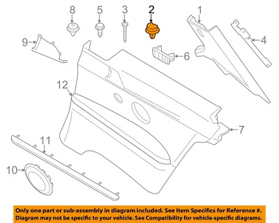 BMW OEM 00-24 1 Series M Interior Trim-WS Pillar Trim Clip 51437001491