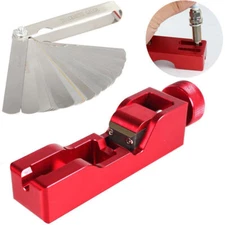 Universal Spark Plug Gapping Tool with 32 Blade Feeler Gauge for 10mm 12mm 14mm
