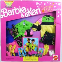 Barbie & Ken Doll Great Date Fashions 2970 Nrfp 1991 Mattel, Inc. 3+ Barbie & Ken Doll Great Date Fashions 2970 Nrfp 1991 Mattel, Inc. 3+