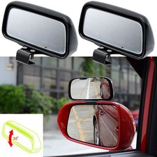 2x Rectangle Adjustable Wide Angle Rearview Blind Spot Add-on Mirrors