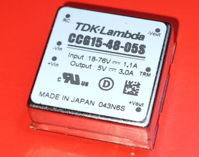 TDK-LAMBDA CCG15-48-05S DCDC Wandler 18-76V Uin, 5V 3A Uout