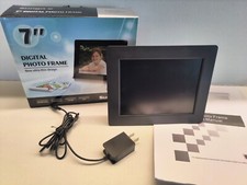 Sungale PF709-7 inch Digital Photo Frame with 0.3" Ultra-Slim Design, High Defin