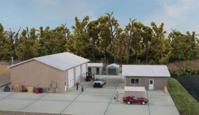 Walthers Cornerstone H0 933-4122 - Vehicle Maintenance Facility (Kit) NEW & OVP