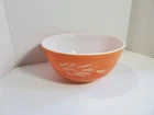 Vintage Pyrex Autumn Harvest Wheat 2 1/2 Quart Mixing Bowl Orange #403