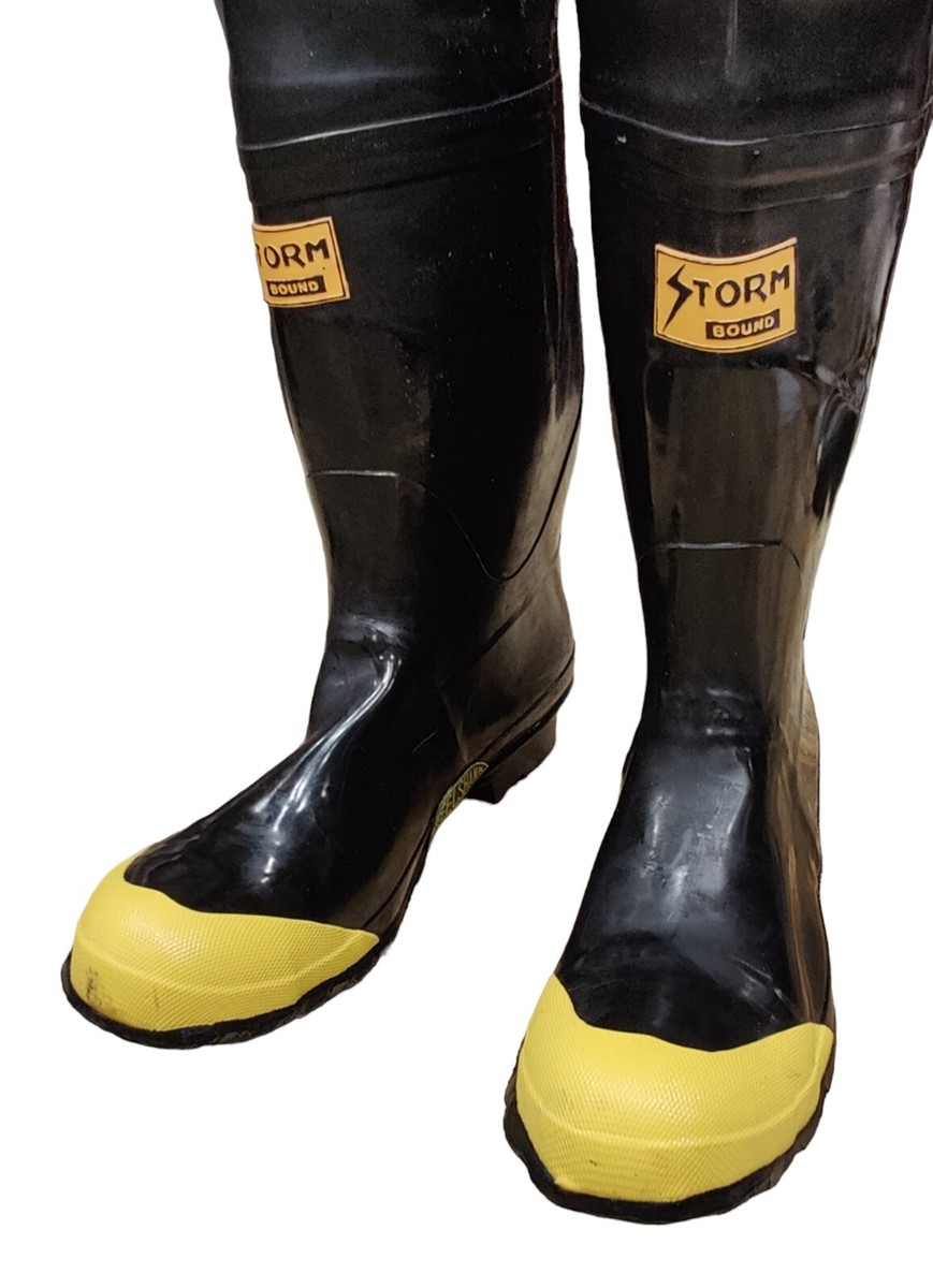 Bottes De Travail Imperméables Storm Bound 14 - Noires Avec Embout Et