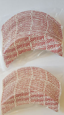 Supertape 1'' curved strips ''CC'' shape pkg 72 pieces hairpiece wig toupee