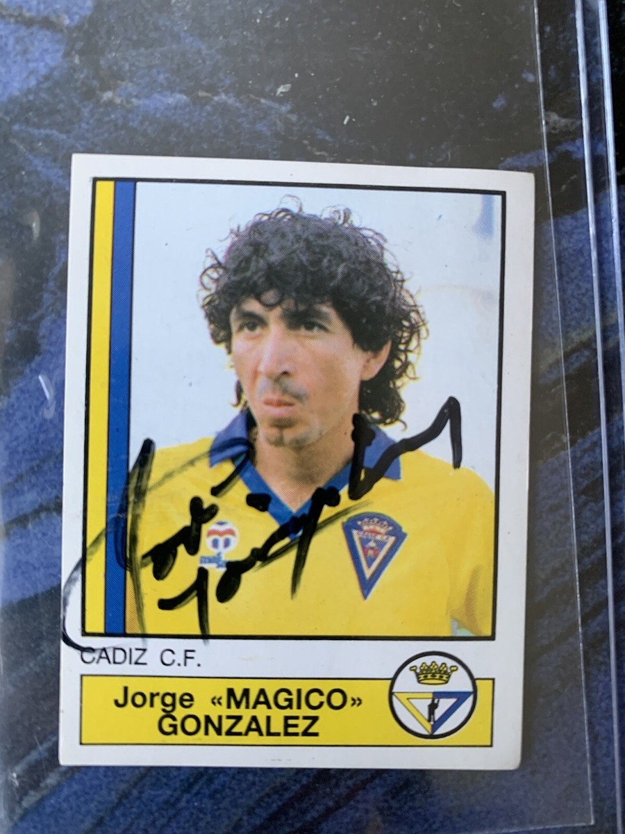 El Salvador Panini Card Autographed By Jorge Magico Gonzalez