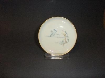 kleiner Schmuckteller mit Vogelmotiv von Fürstenberg