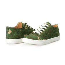 Sneakers Shoes Charlotte Olympia Kids Camouflage Print Canvas Leather Fashion