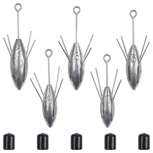 Sputnik Sinkers Long Tail Surf Fishing Weights Spider Weight 3oz 4oz