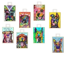 Dean Russo Colorful Dog Fridge Magnets