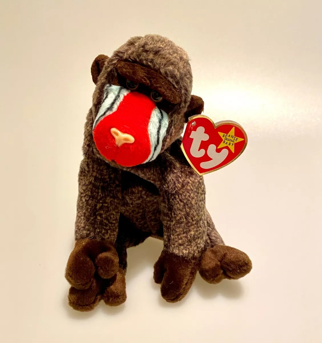 Cheeks The Baboon Ty Beanie Babies Collectible eBay