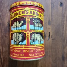 Vintage 1979 Nabisco Barnum's Animal Crackers Tin Can Replica of 1914 Design