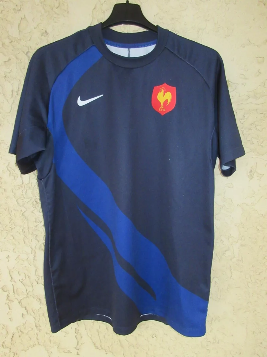 Maillot rugby QUINZE de FRANCE Christophe DOMINICI n°11 NIKE shirt vintage  M