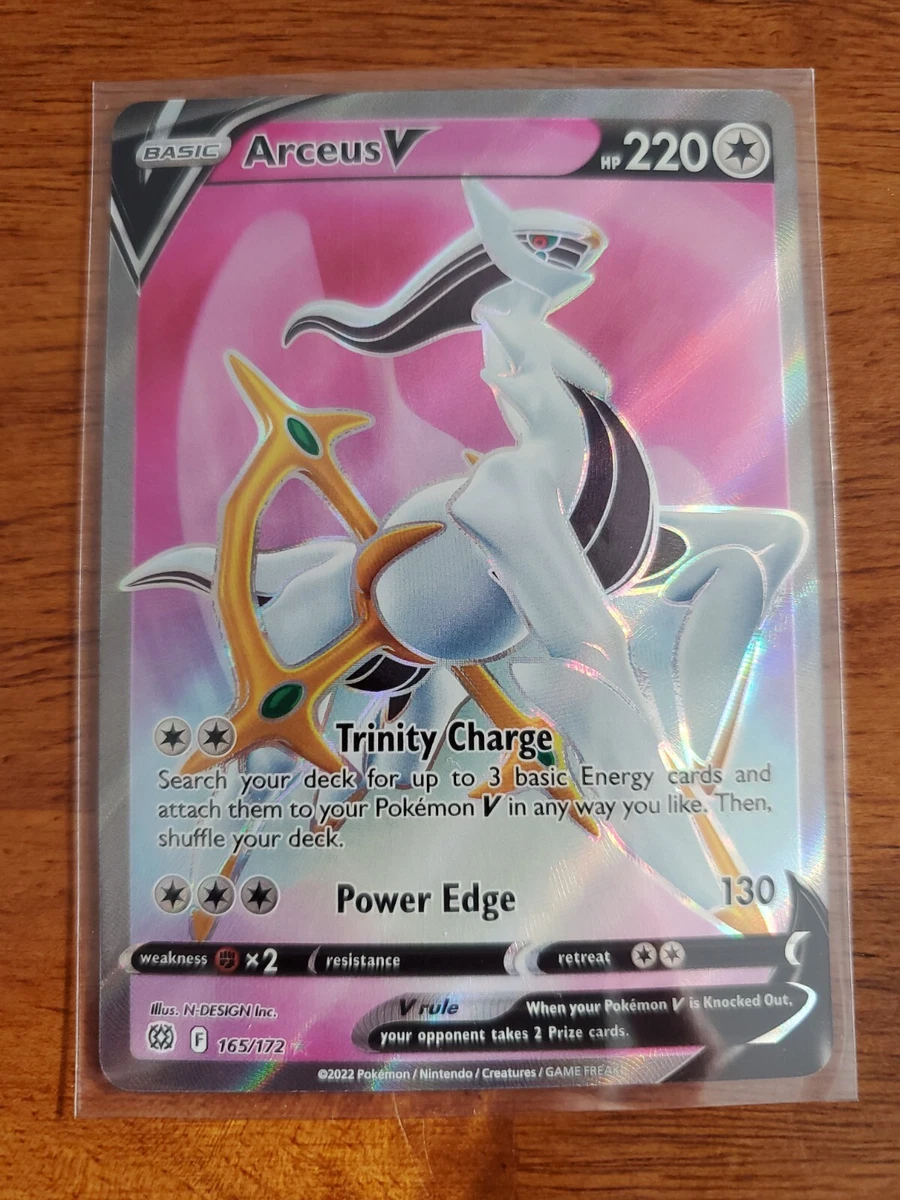 Arceus V 165/172 - Brilliant Stars - Ultra Rare Pokemon Card - Full Art