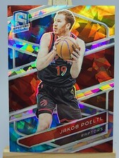 Jakob Poeltl 2023-24 Panini Spectra Red Yellow #27 /49 Toronto Raptors