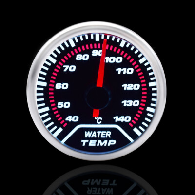 LED Wassertemperaturanzeige Kühlwasser Temp Gauge 52mm/2'' Mit 1/8'' NPT Sensor