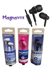 10-Pieces Magnavox Shuffle In Ears Headphones Clear Bass Wired With Mic