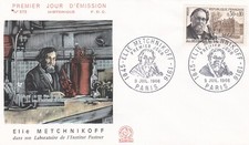 FRANCE 1966 FDC ELIE METCHNIKOFF YT 1474
