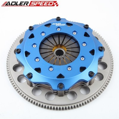8.5'' Sprung Twin Disc Clutch Kit + Flywheel For 90-96 NISSAN 300ZX NON-TURBO Z32