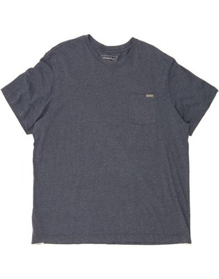 EDDIE BAUER Herren T-Shirt Oberteil XL dunkelblau Baumwolle KZ08