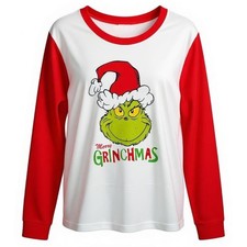 Dr. Seuss The Grinch Size XL "Merry Grinchmas" Christmas Long Sleeve T-Shirt