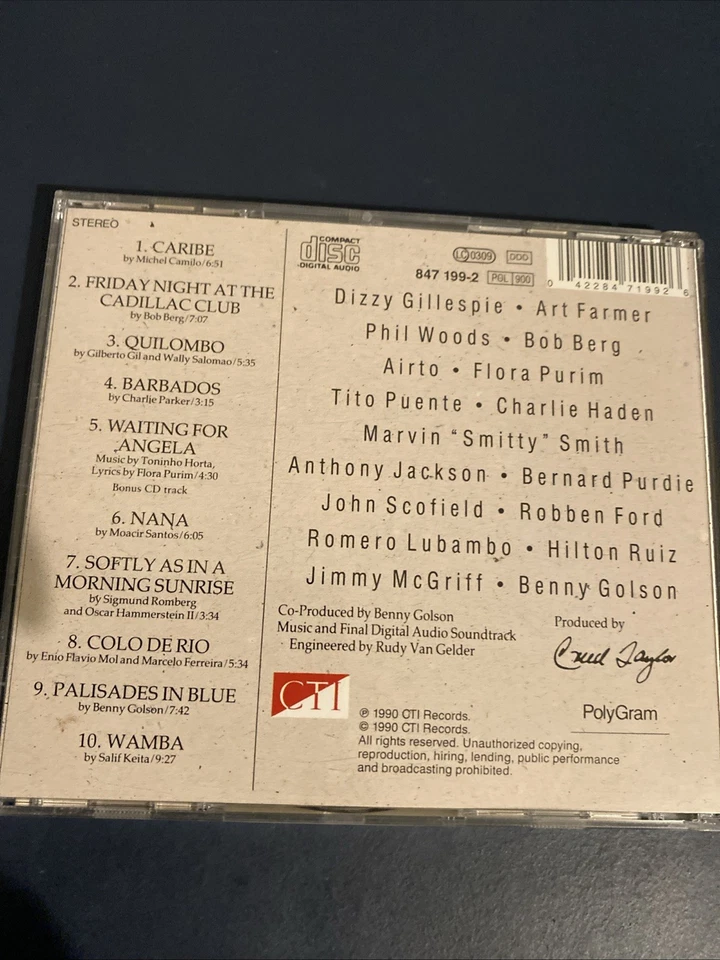 Dizzy Gillespie Rhythmstick CD Album Art Farmer, Phil Woods - Image 2 of 2