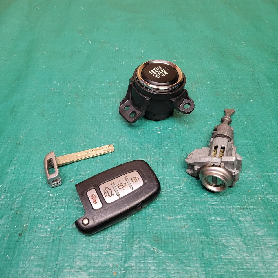Interruptor de botón de parada de arranque de encendido Kia Optima 2011-2013 con llavero y bloqueo OEM Foto 3 de 4