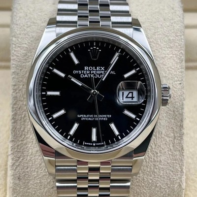 2026 New Rolex Datejust 36MM, Reference 126200 - Jubilee Bracelet - Black Dial.
