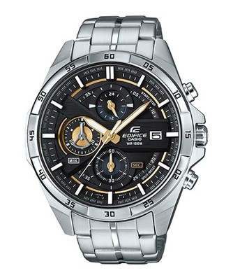 Mens Wristwatch CASIO EDIFICE EFR-556D-1AVUEF Chrono Stainless Steel Black