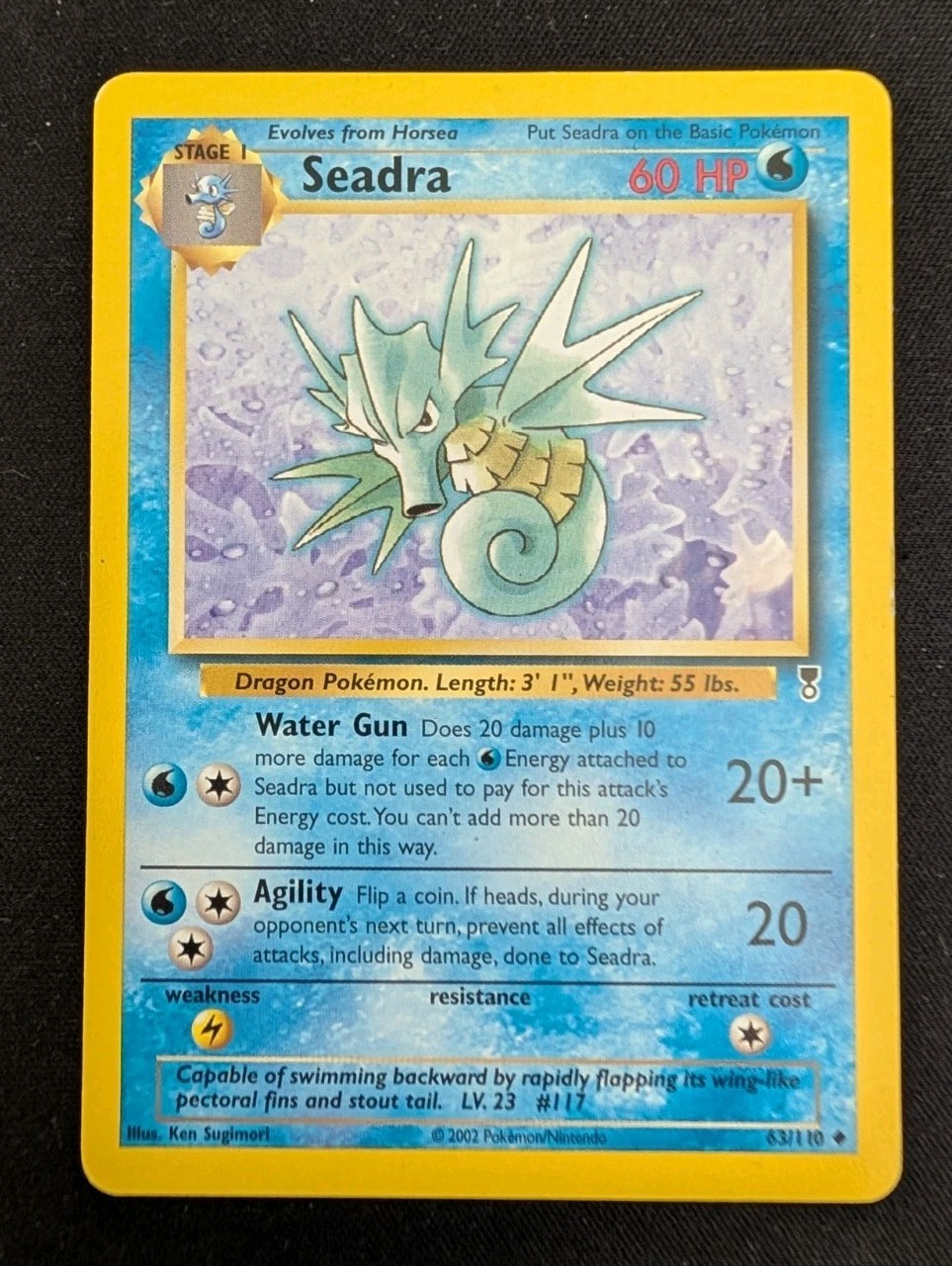 Seadra 63/110 Legendary Collection Regular Unlimited Uncommon Card Pokemon TCG