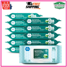 MED PRIDE Disposable XL Premoistened Washcloths 600-count, 8 x 12 for...