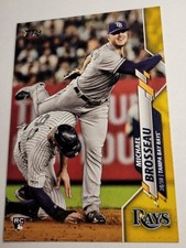 2020 Topps Michael Brosseau Card #133 RC Tampa Bay Rays Baseball Rookie MLB. rookie card picture