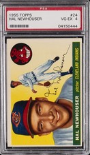 1955 TOPPS #24 HAL NEWHOUSER PSA 4